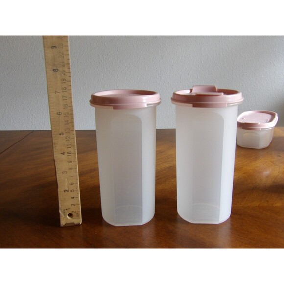 TUPPERWARE Modular Mates Pantry Lot 12x Containers w/Lids Pastel Pink - Picture 14 of 16